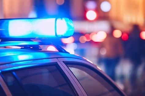 Police car on the street